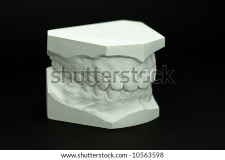 Gypsum model plaster of tooth side view stock photo 10563598 ... Gypsum