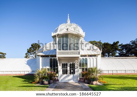 Conservatory of flowers in San Francisco