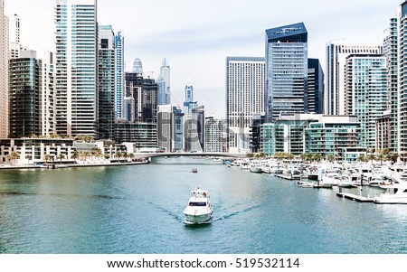 Water canal in Dubai Marina
