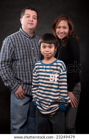 black and chinese mixed race. Portrait of a mixed race