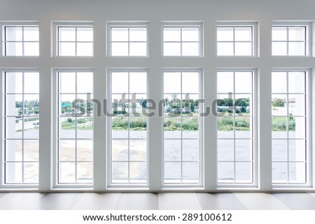 White residential window