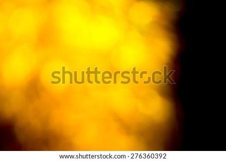 Abstract Light painting, Warm tone on black background -  long exposure time lapse and technique and blurred picture style