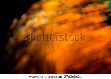 Abstract Light painting tone on black background -  long exposure time lapse and technique and blurred picture style
