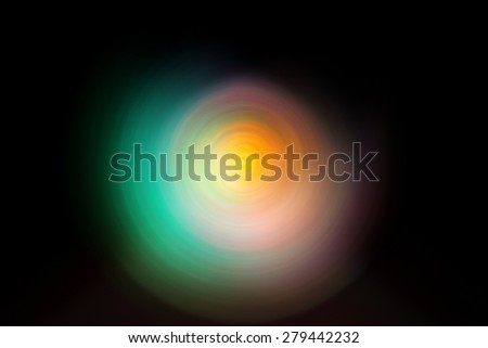 Abstract Light painting, Colorful tone on black background - long exposure time lapse and technique and blurred picture style