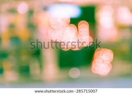 Blurred background : people shopping at mall in the big sale event, blur background with bokeh