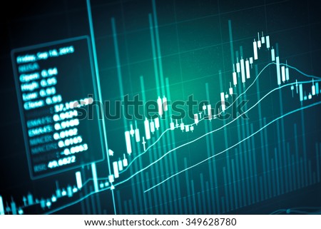 Candle stick graph chart of stock market investment trading, monotone color, Bullish point, Bearish point. trend of graph.