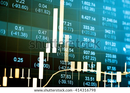 Data analyzing from charts and graph to find out the result in trading market. Working set for analyzing financial statistics and analyzing a market data.