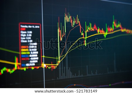 Stock market chart. Business graph background. Financial background stock market graph