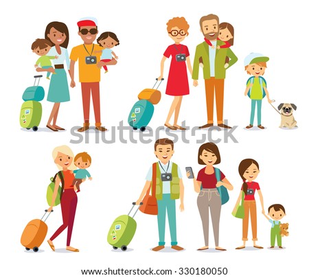 people travelling with family