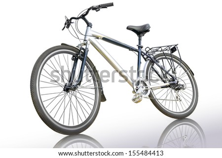 Sports bike isolated on a white background.