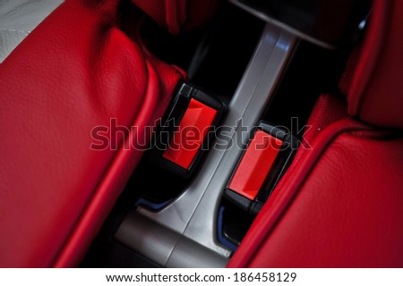 belt system inside the bus luxury class