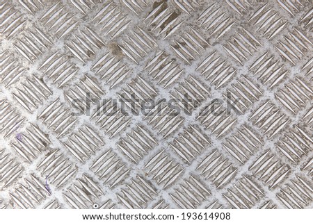 Old checker plate floor surface texture steel grip metal grating