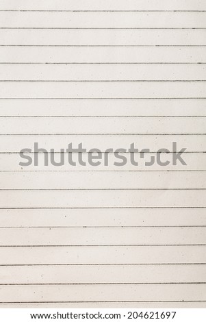 Blank notebook paper background