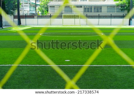 Indoor soccer field.