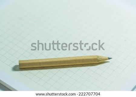 Drafting paper or graph paper with pencil.