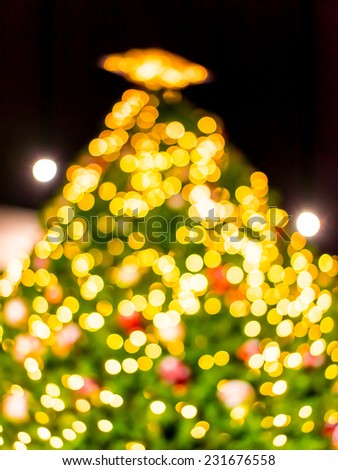 Christmas bokeh light decor