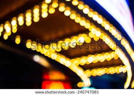 Boken theater marquee lights