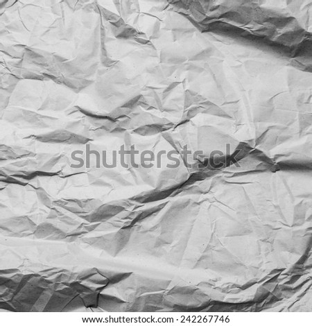 Wrinkle paper. Black and white.