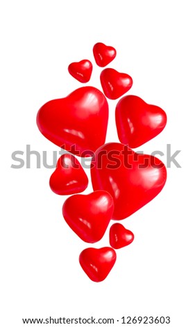 Valentine heart on a white background Valentine heart on a white background