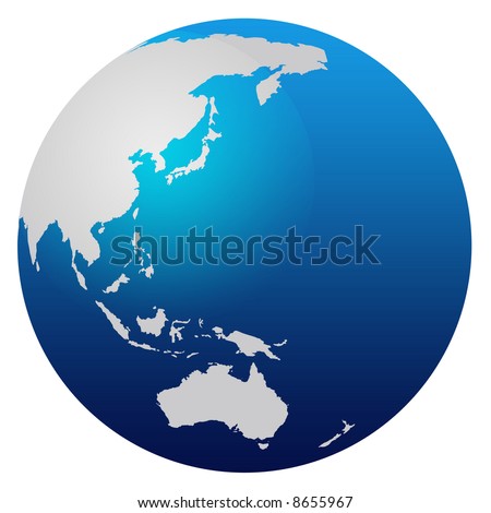 world map globe. stock photo : Blue world map