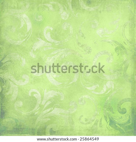 Green Victorian Background