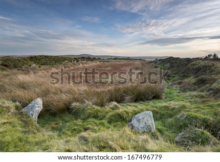 King Arthur\'s Hall a mysterious megalithic monument on Bodmin Moor in Cornwall thought to date from the Neolithic.