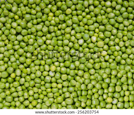 Large background of fresh green small peas