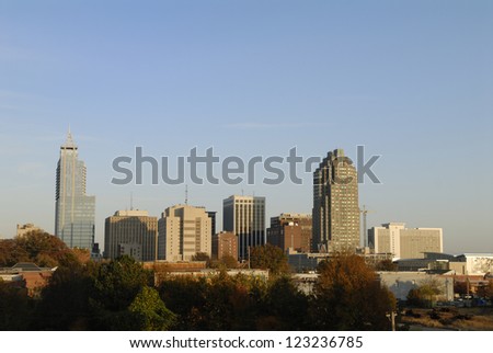 Raleigh North Carolina City Skyline