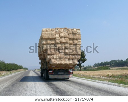 Overloaded truck, Turkey