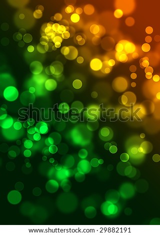 abstract glowing circles on a colorful background like digital bokeh effect