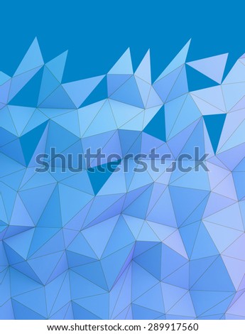 abstract blue  low polygon background