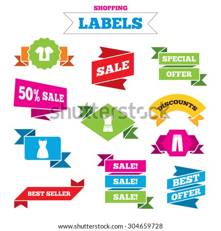 Autumn Sale Background With Season Women Clothes Stock Vector