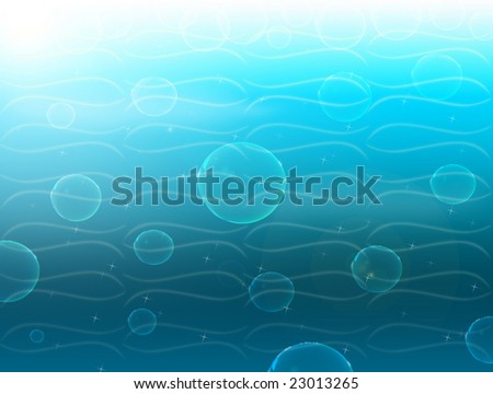 Abstract background with a giant bubble.