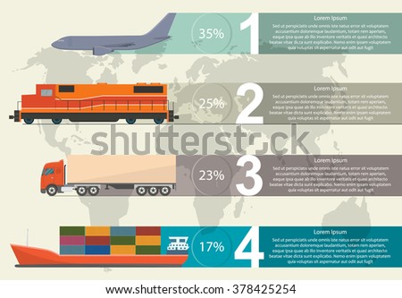 Freight transportation info graphic