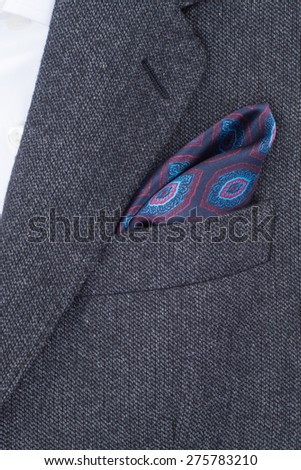 pocket square dark red texture - handkerchief in the breast pocket of a man\'s suit