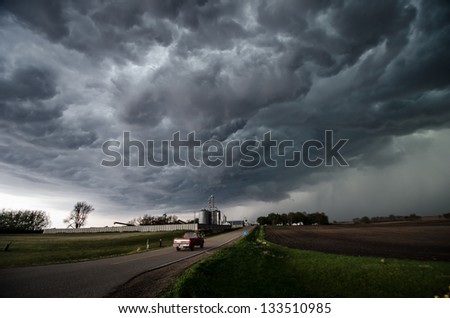 A severe thunderstorm in Minnesota.