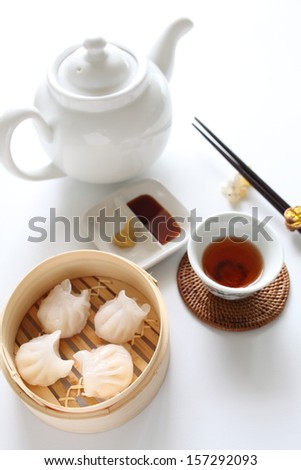 High angle view of japanese meal over white background