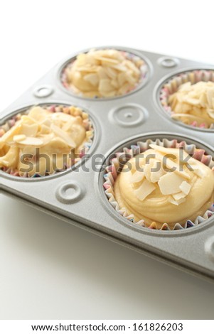 Cupcakes in baking tray