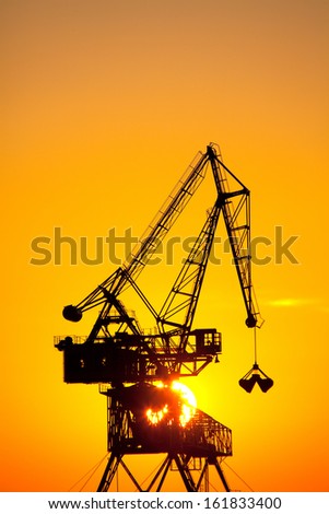 Crane at commercial dock
