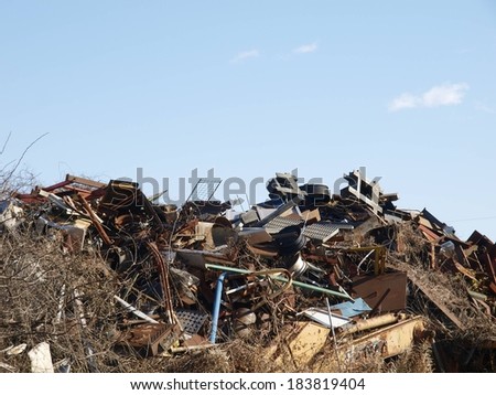 These are debris of homes damaged by a hurricane