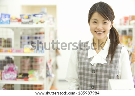 woman visiting convenience store