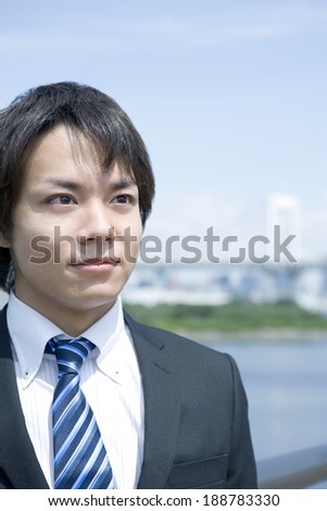 businessman facing front