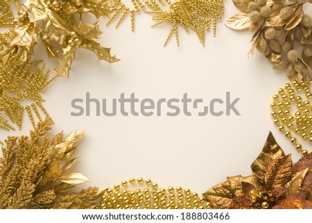 Gold Christmas material