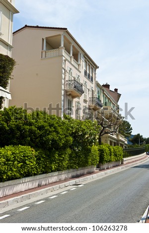 Houses on Avenue Saint Martin in Monaco.