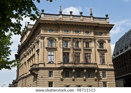 A ritzy, rectangular building in Czech Republic.