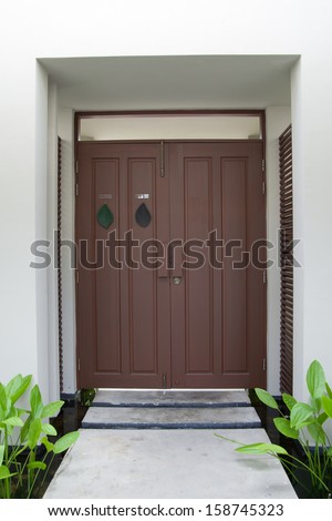 Grand design - wooden door, main entrance
