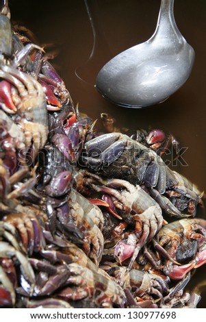 Crab in the market, Cambodia.