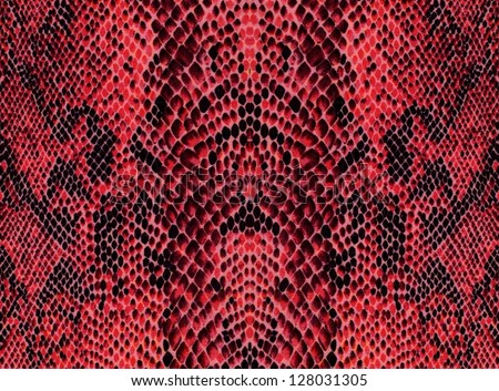 Red reptile skin pattern background