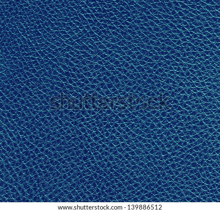 Blue animal leather