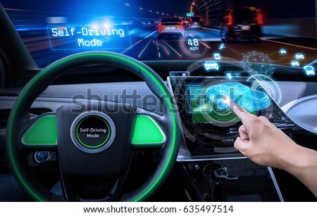 vehicle cockpit and screen, car electronics, automotive technology, autonomous car, abstract image visual